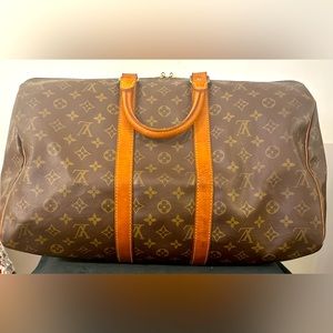 SOLD Louis Vuitton Monogram Keepall 45 France/Jan 1991